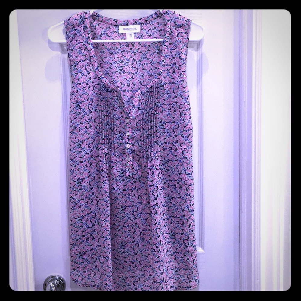 Motherhood Maternity Floral Sleeveless Top